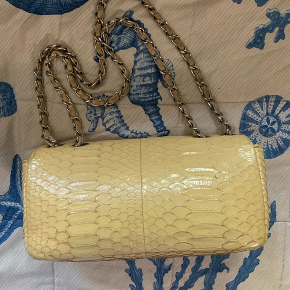 Rare mini flap python CHANEL Snakeskin Shoulder Bag - Picture 2 of 4
